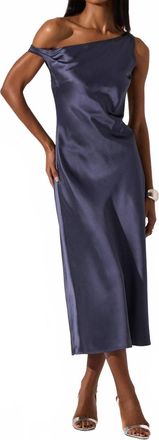 Astr Elain Dress In Indigo