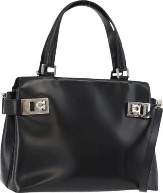 Ferragamo Pre-owned Handbags, female, Black, Size: ONE SIZE Pre-owned Hand Bag