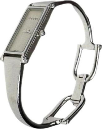 Gucci Pre-owned Watches, female, Gray, Size: ONE SIZE Pre-owned Stainless Steel Watch