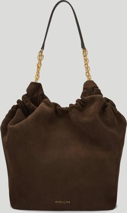 DeMellier The Miami in Mocha Suede & Mocha Smooth Leather Shoulder bag