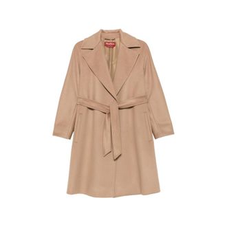 Max Mara Dravenna Belted Notch-lapels Coat