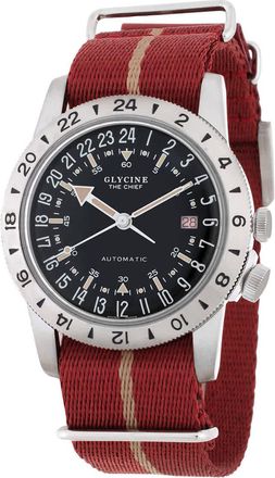 Glycine Airman Vintage The Chief Purist Automatic Black Dial Unisex Watch GL0474