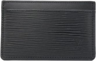 Louis Vuitton Pre-owned Wallets, female, Black, Size: ONE SIZE Pre-owned Card Case