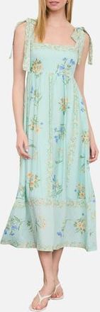 Blu Pepper Tie Strap Sundress in Sage Multi at Nordstrom Rack, Size Medium