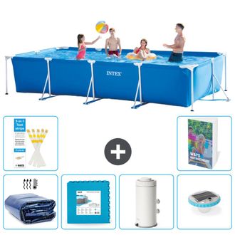 Intex Piscina Con Estructura Rectangular - 450x220x84 Cm - 7-piezas S152