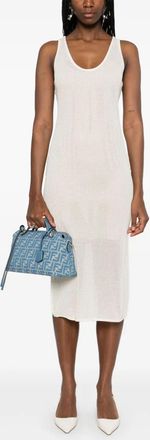 Fendi Cr&egrave;me Net Jurk