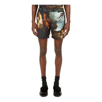 DEATH Cigarettes Poussin Shorts - Heren - Korte broeken - Veelkleurig - Maat: XL Katoen