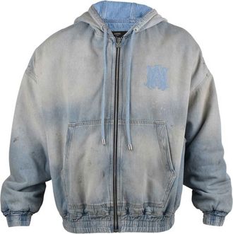 Amiri AMIRI MA denimjas met ritssluiting Blauw