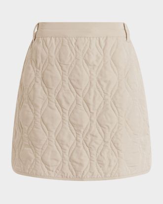 Varley Florin Quilted Miniskirt