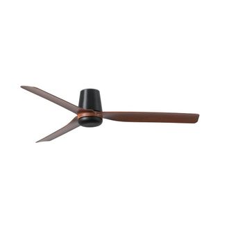 Netlighting Punt Tub Medium Black Dark Wood DC Ceiling Fan 6 Speed