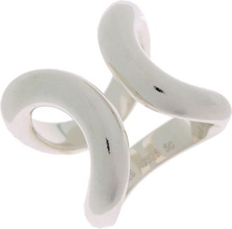 Herm&egrave;s Silver 925 Band Ring (Pre-Owned)