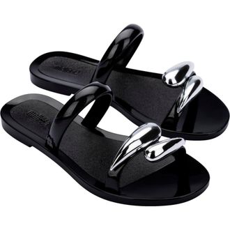 Melissa Eden Slide Sandal in Black at Nordstrom, Size 10