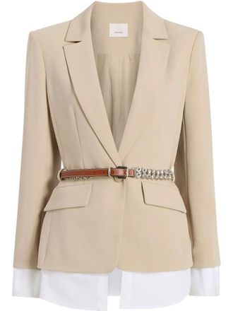 Cinq &agrave; Sept Vittoria jacket - women - Triacetate/Polyester - 8 - Neutrals