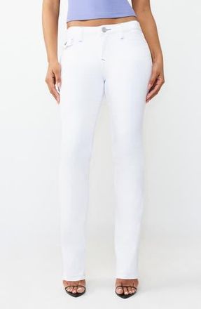 True Religion Billie Straight Leg Jeans in Optic White at Nordstrom Rack, Size 24