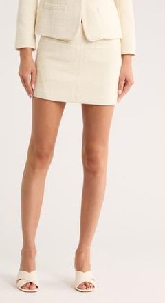 A.L.C. Cowan Tweed Miniskirt in Off White at Nordstrom Rack, Size 12