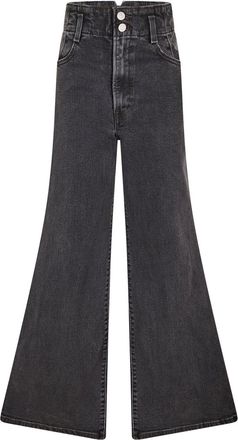 Levi's Womens Levis Ribcage Bells in First Or Last - Black - Size 32W/32L