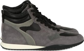 Hogan high-top suede sneakers - women - Leather/Fabric/Rubber - 37 - Grey