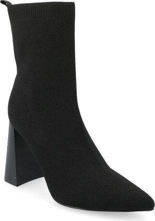 Journee Collection Noralinn Boots Black Ankle Sock Bootie RHS6949