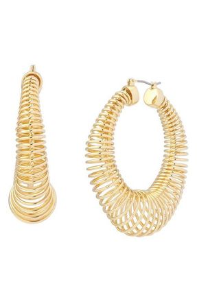 Robert Lee Morris Coiled Hoop Earrings in Gold at Nordstrom
