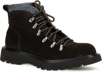 Fratelli Rossetti Mens Suede Lace-Up Boots Cacao (dark Brown) Upper: Suede; Sole: Rubber