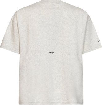 Represent Mens T-Shirt Micro Owners Club Ecru Cotton T-Shirts And Polos