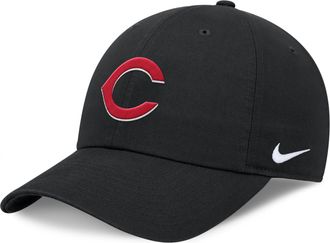 Nike Cincinnati Reds Evergreen Club Nike Mens MLB Adjustable Hat in Black | NB0100ARED-BEK