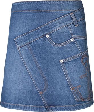 J.W.Anderson Twisted Mini Skirt - Dames - Spijkerrokken - Blauw - 2XS - Katoen - Rokken