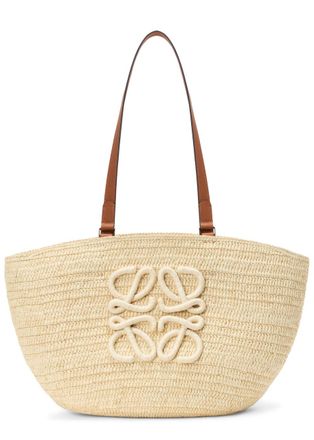 Loewe X Paulas Ibiza Eclipse Medium Raffia bag - Natural - One Size