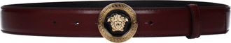 Versace Damess Riem Leer Rood