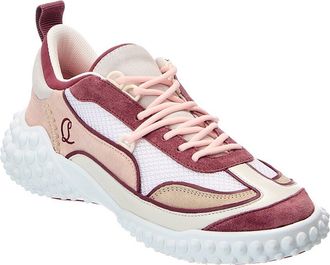 Christian Louboutin Logo Suede Sneaker