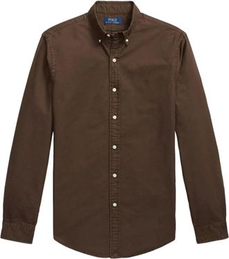 Polo Ralph Lauren Katoenen overhemd met lange mouwen - Bruin