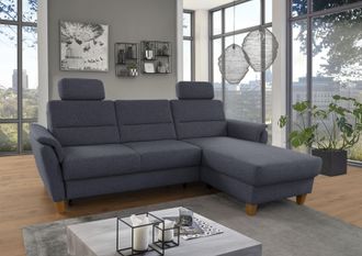 HOME AFFAIRE Ecksofa »Palmera L-Form, B: 244 cm« optional Bettfunktion & Bettkasten, Federkern