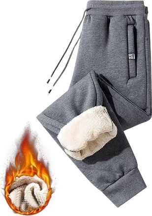 Generic Fleece Pants Womens Fleece Lined Joggers Thermal Winter Thick Trousers Yoga Pants Causal Cotton Winter Warm Soft Tracksuit Bottoms Jogging Drawstring 