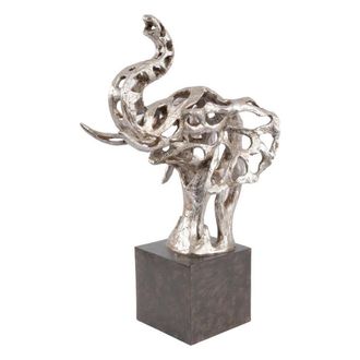 The Libra Company Addo Abstract Elephant Head Sculpture - Resin - L35 x W25 x H62 cm