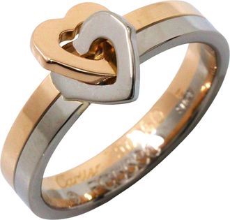 Cartier Pink Gold (18K) White Gold (18K) Band Ring (Pre-Owned)