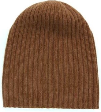 Portolano Cashmere slouchy hat in Toffee at Nordstrom
