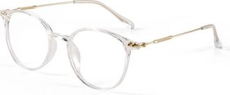 Generic Blue Light Blocking Reading Glasses for Men and Women, Lightweight Presbyopic Glasses +1.5, Retro Round Design