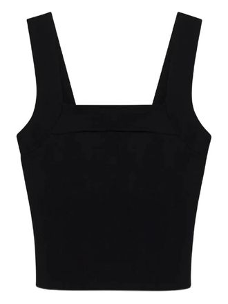 SIMKHAI Madine square-neck tank top - Black
