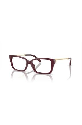 Tiffany & Co. 52mm Rectangle optical glasses in Red at Nordstrom