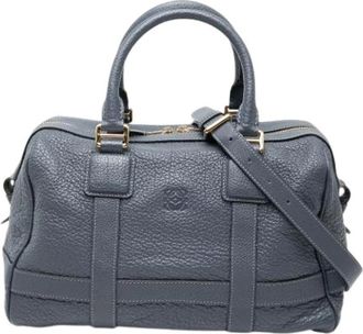 Loewe Pre-owned Handbags, female, Blue, Size: ONE SIZE Pre-owned Satchel