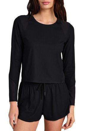 Rhone Lightspeed Performance Long Sleeve T-Shirt in Pure Black at Nordstrom, Size Xx-Large
