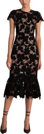 Alice & Olivia Alice + Olivia Clover Open Back Midi Dress