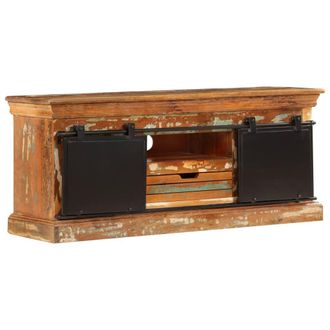 vidaXL Vidaxl - Mueble Para Tv Madera Maciza Reciclada 110x30x45 Cm