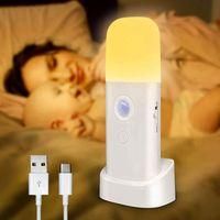 OEM Luz Nocturna Led Recargable Para Adultos, 2000 Mah, Con Sensor De Movimiento Para Uso En Interiores, 5 Niveles De Brillo Ajustables, Ideal Para Ni&ntilde;os 