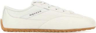 Alexander McQueen Off White Lace Up Sneakers