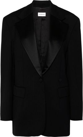 P.A.R.O.S.H. single-breasted virgin wool blazer - women - Virgin Wool/Acetate/Elastane/Viscose - L - Black