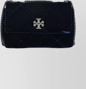Tory Burch chain strap quilted crossbody satchel bag