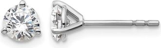 Diamond2Deal 14k Gold 3/4 ct Round Lab Grown Diamond Stud Earrings VS Clarity, D-E Color