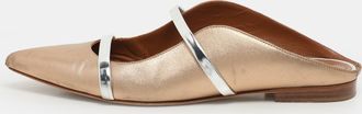 Malone Souliers Metallic Leather Maureen Flats
