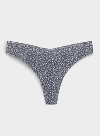 Miiyu Womens Dense laser-cut thong Recycled nylon